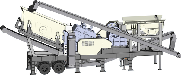 移动式破碎筛分站