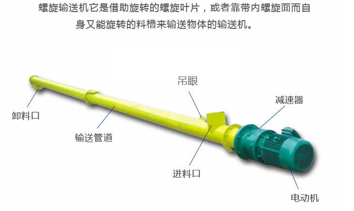 料罐管式螺旋输送机