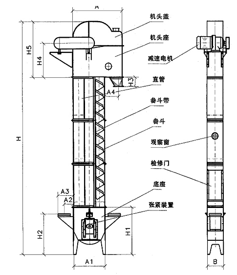 不锈钢斗式提升机